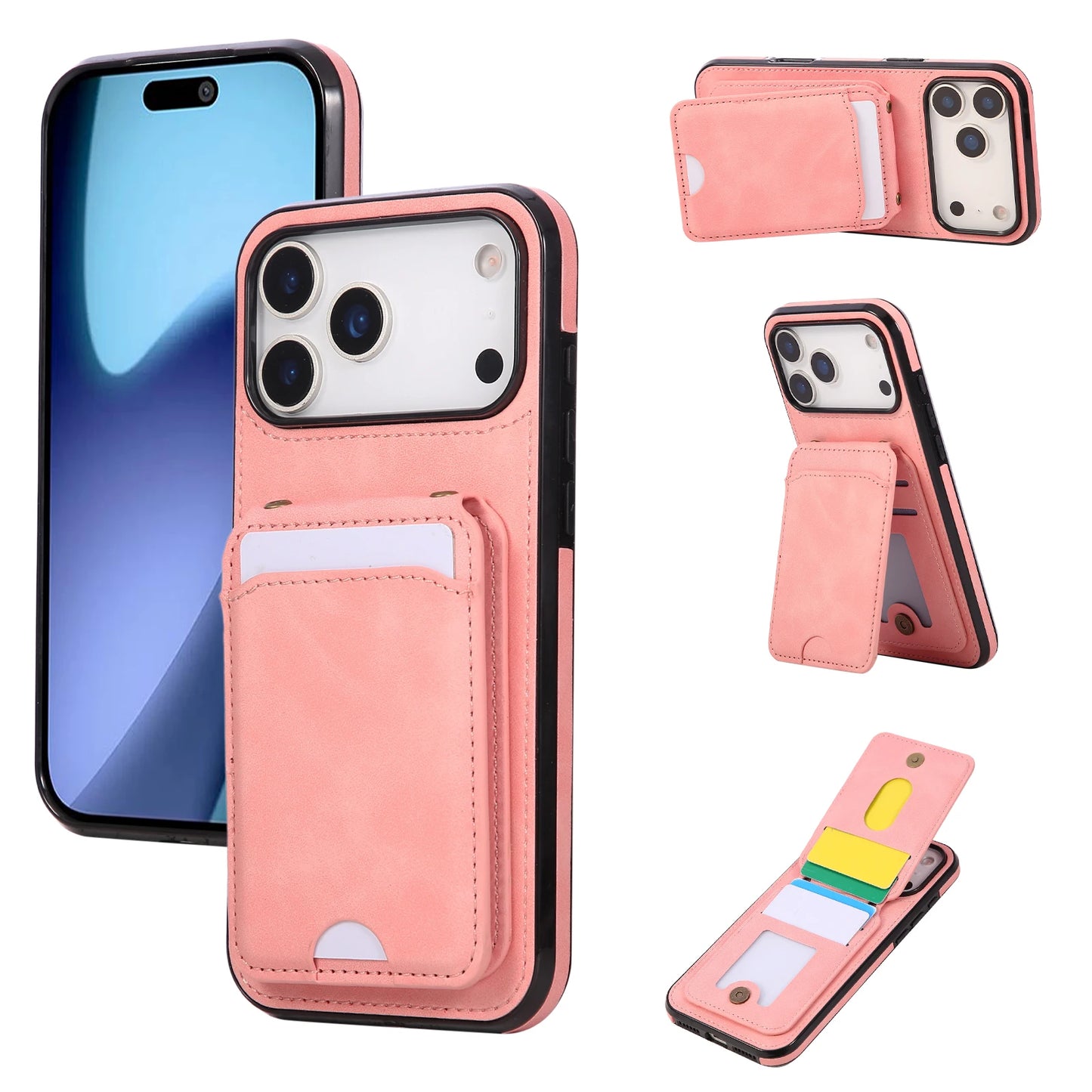 Crossbody Magnetic Vertical Cards Solt Wallet Flip Leather Case For iPhone 17 Pro Max 16 Plus 15 14 13 12 11 Lanyard Bag Cover