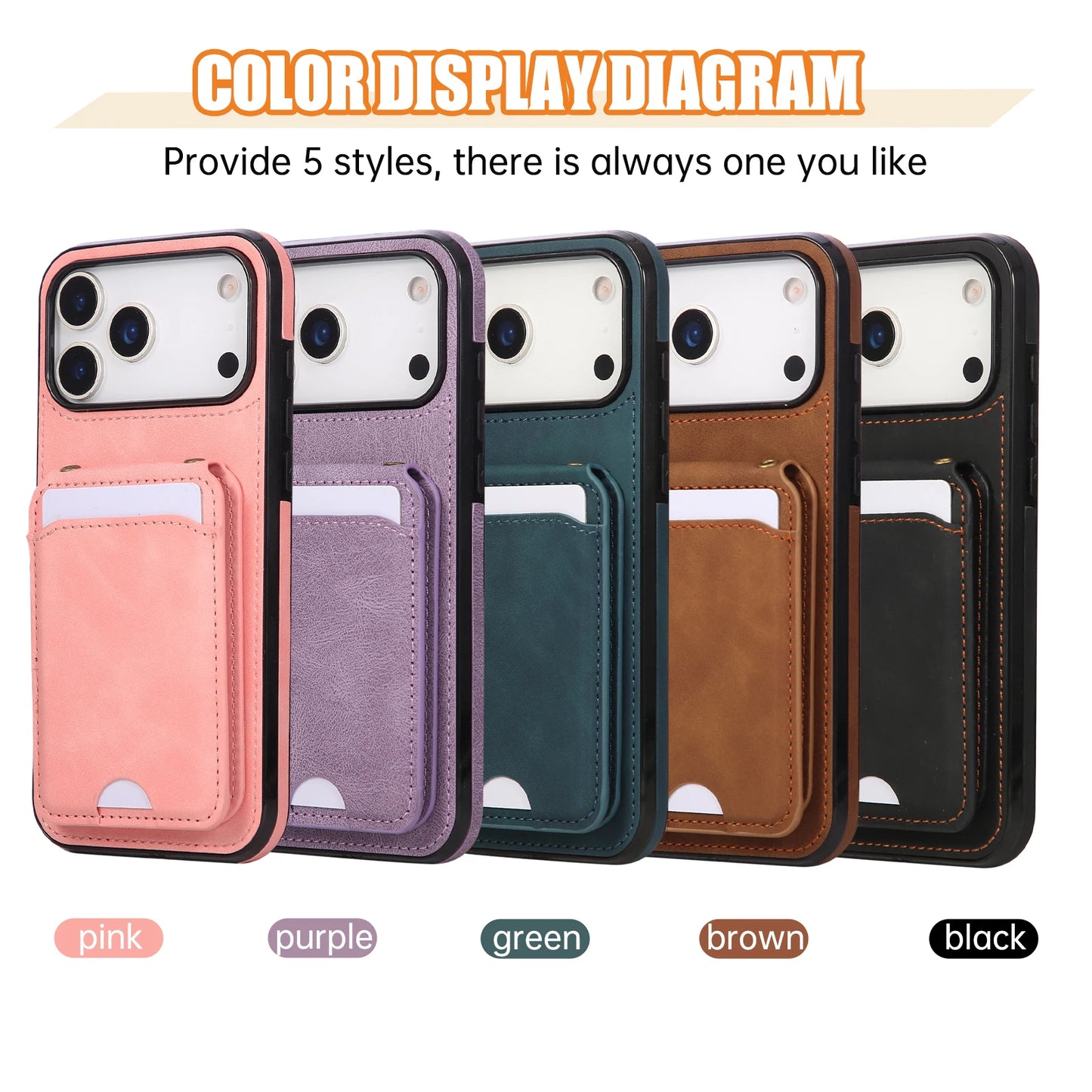 Crossbody Magnetic Vertical Cards Solt Wallet Flip Leather Case For iPhone 17 Pro Max 16 Plus 15 14 13 12 11 Lanyard Bag Cover