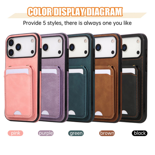 Crossbody Magnetic Vertical Cards Solt Wallet Flip Leather Case For iPhone 17 Pro Max 16 Plus 15 14 13 12 11 Lanyard Bag Cover